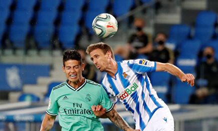James Rodríguez, durante el partido ante la Real Sociedad. | EFE
