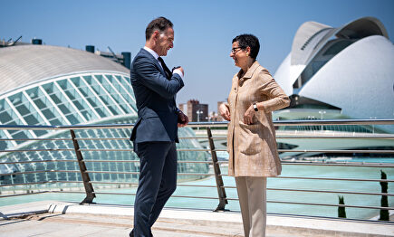 Los ministros de Exteriores de España y Alemania, Arancha González Laya y Heiko Maas | Europa Press