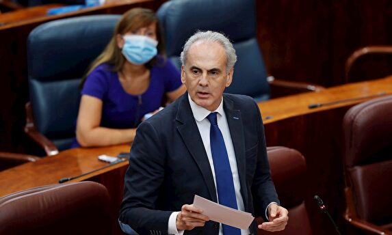 Ruíz Escudero en la Asamblea de Madrid. | EFE