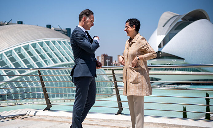 Los ministros de Exteriores de España y Alemania, Arancha González Laya y Heiko Maas | Europa Press