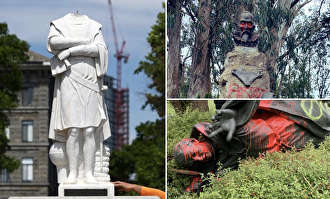 Estatuas vandalizadas en Estados Unidos | Hispanic Council