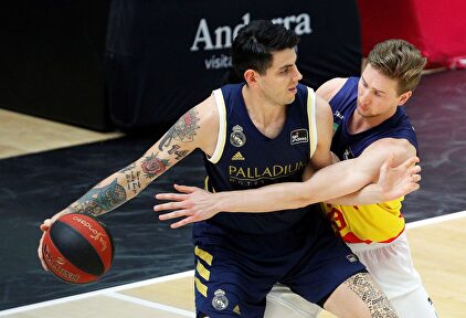 Gabriel Deck, en acción ante el Morabanc Andorra. | EFE