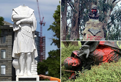 Estatuas vandalizadas en Estados Unidos | Hispanic Council