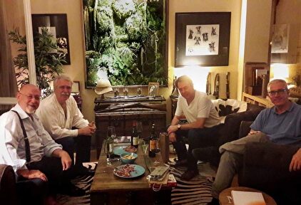 En la imagen Juan Eslava Galán, Antonio Pérez Henares, Augusto Ferrer-Dalmau y Emilio Lara | Emilio Lara