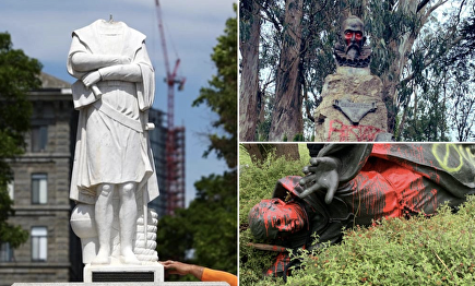 Estatuas vandalizadas en Estados Unidos | Hispanic Council