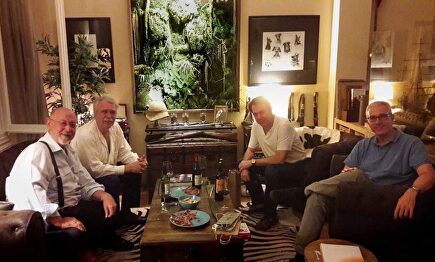 En la imagen Juan Eslava Galán, Antonio Pérez Henares, Augusto Ferrer-Dalmau y Emilio Lara | Emilio Lara