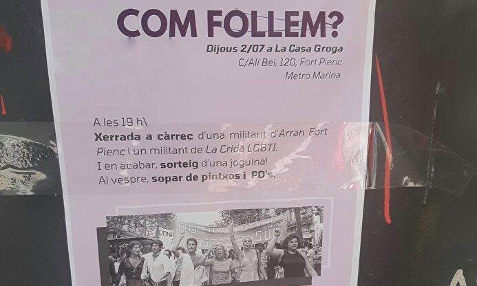 Imagen del cartel anunciando el taller.