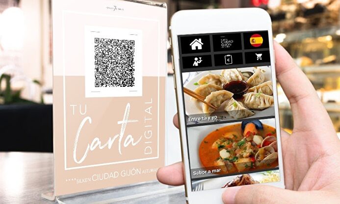 Carta que funciona mediante código QR en los Hoteles Silken | Telefónica