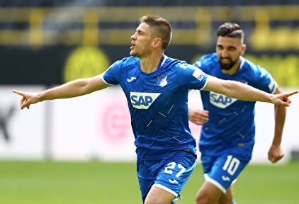 Andrej Kramaric celebra uno de sus cuatro goles al Borussia Dortmund. | EFE