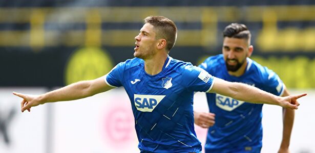 Andrej Kramaric celebra uno de sus cuatro goles al Borussia Dortmund. | EFE