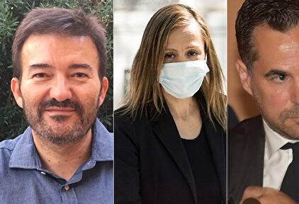 El abogado José Manuel Calvente, la letrada Marta Flor y el fiscal Ignacio Stampa. | EFE