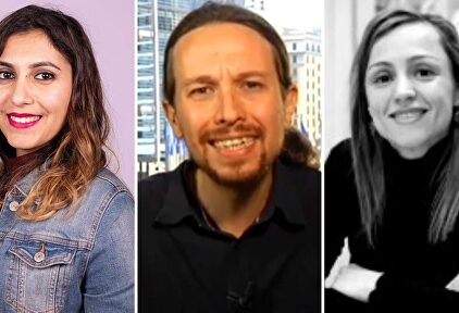 Dina, Iglesias y Marta Flor, los protagonistas del folletín. | Archivo