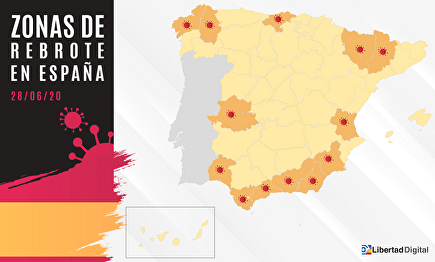 Mapa de los rebrotes de coronavirus en España | Libertad Digital