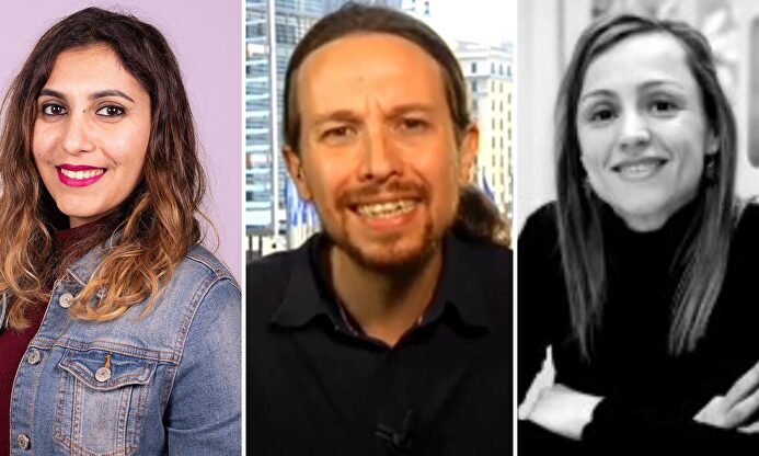 Dina, Iglesias y Marta Flor, los protagonistas del folletín. | Archivo