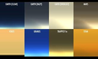 La Nasa simula cómo sería la puesta de sol desde distintos planetas