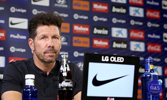 Diego Pablo Simeone, en rueda de prensa. | EFE