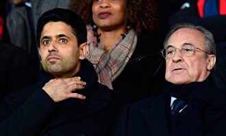 Al-Khelaïfi  y Florentino Pérez. | Archivo