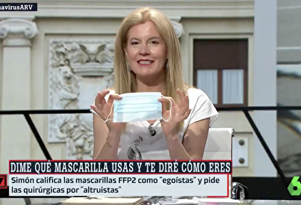 El adoctrinamiento de La Sexta llega hasta las mascarillas: distingue entre "egoistas" y "solidarias"