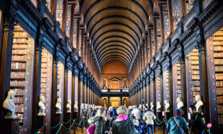 La biblioteca de la Trinity College en Dublín. | David Alonso Rincón