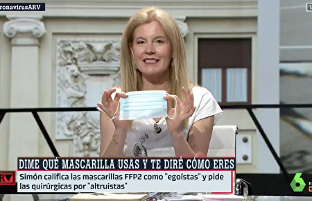 El adoctrinamiento de La Sexta llega hasta las mascarillas: distingue entre "egoistas" y "solidarias"