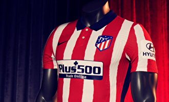 El Atlético presenta su nueva equipación con unas polémicas rayas distorsionadas
