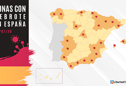 Mapa de los rebrotes de coronavirus en España | Libertad Digital