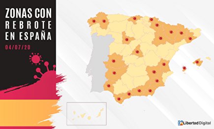 Mapa de los rebrotes de coronavirus en España | Libertad Digital