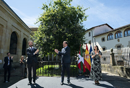 Casado, Iturgaiz y Arrimadas este domingo. | David Mudarra