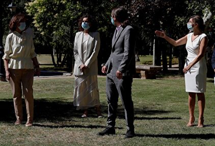 Carmen Calvo, María Jesús Montero, Yolanda Díaz y Pablo Iglesias | EFE