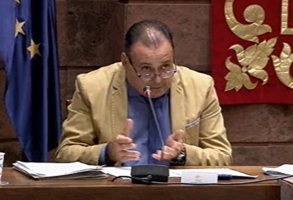 Blas Trujillo, consejero canario de Salud. | Parlamento de Canarias