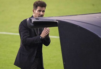 Simeone en el Celta-Atlético. | Cordon Press