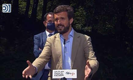 Pablo Casado dice que Sánchez "se ha caído la careta"