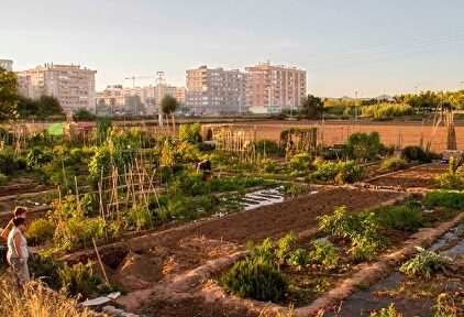 Imagen de huerta y del barrio valenciano de Benimaclet | Europa Press
