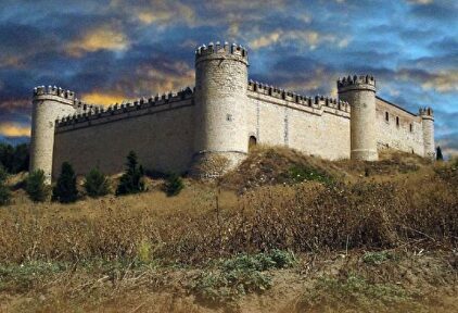 Vista exterior del Castillo de Maqueda. | GIESE