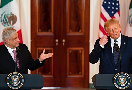López Obrador y Trump, en Washington. | EFE