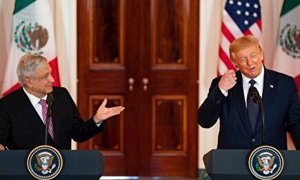 López Obrador se reúne con Trump y dice que son amigos