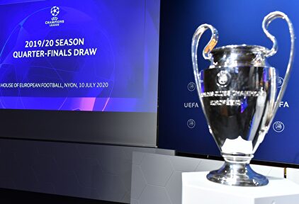Sorteo de cuartos, semifinales y final de Champions celebrado en Nyon (Suiza). | EFE