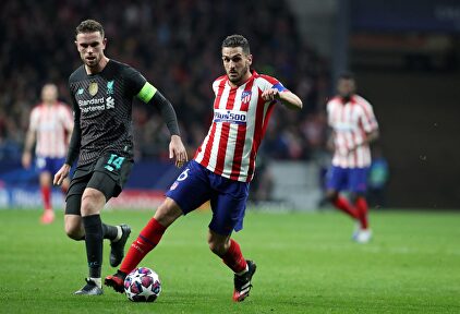 Koke en el Atlético-Liverpool de Madrid. | Cordon Press