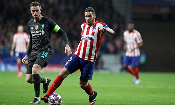 Koke en el Atlético-Liverpool de Madrid. | Cordon Press
