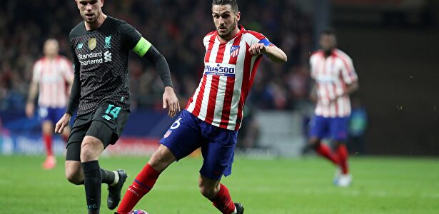 Koke en el Atlético-Liverpool de Madrid. | Cordon Press