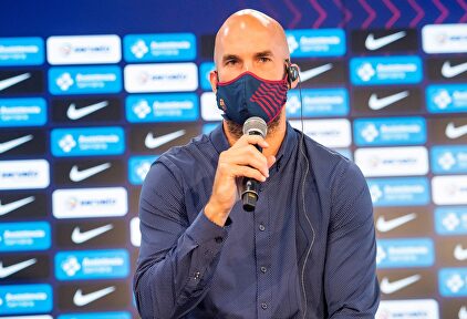 Nick Calathes, en su presentación con el Barcelona. | EFE