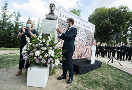 Marimar Blanco y Pablo Casado este lunes. | PP