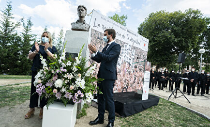 Marimar Blanco y Pablo Casado este lunes. | PP