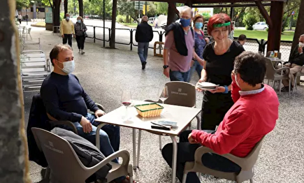 Una terraza de Zaragoza | Europa Press