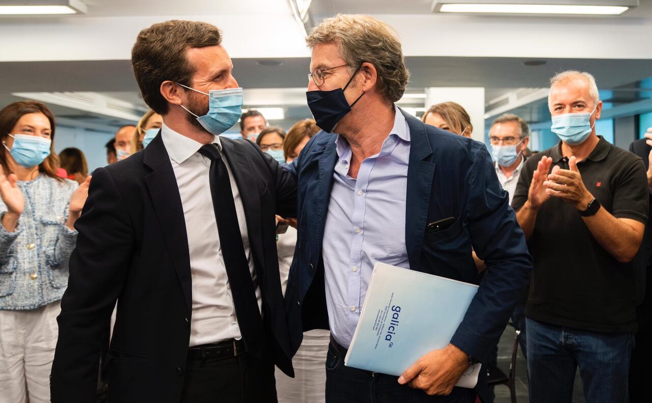 Pablo Casado y Alberto Núñez Feijoó | David Mudarra