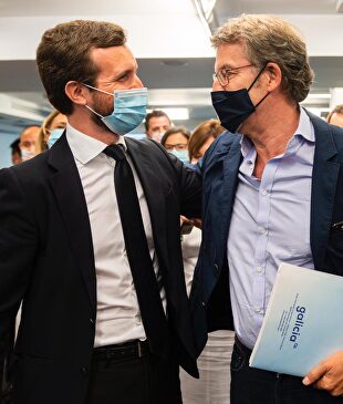 Casado y Feijóo. | David Mudarra