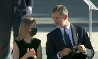 El toque de atención de Leonor al Rey para que se ponga la mascarilla