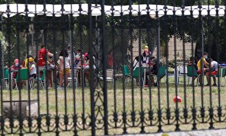 Vista de un campamento de verano en Soria. | EFE