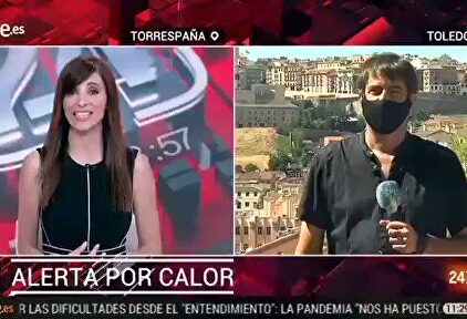 Un reportero de TVE, sobre el calor: "Devolvemos la conexión; tendrán cosas más importantes que contar"
