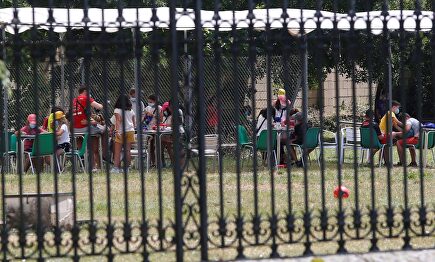 Vista de un campamento de verano en Soria. | EFE